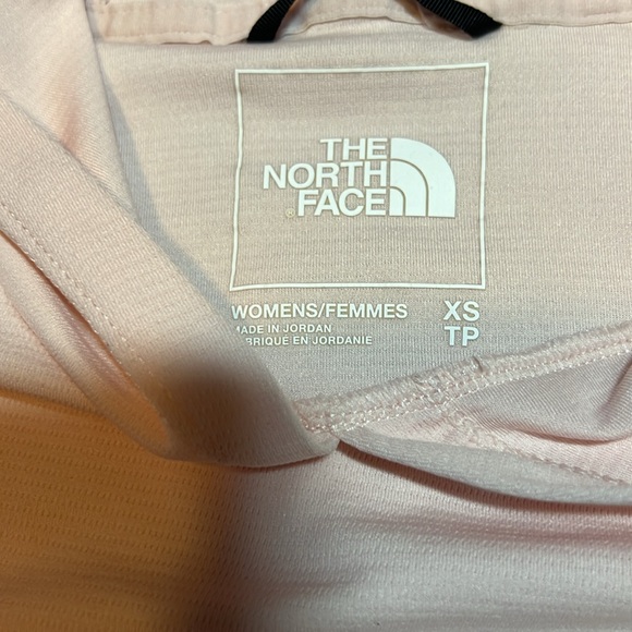 North Face Hooded Long Sleeve Shirt. Size XS light pink - Picture 9 of 13